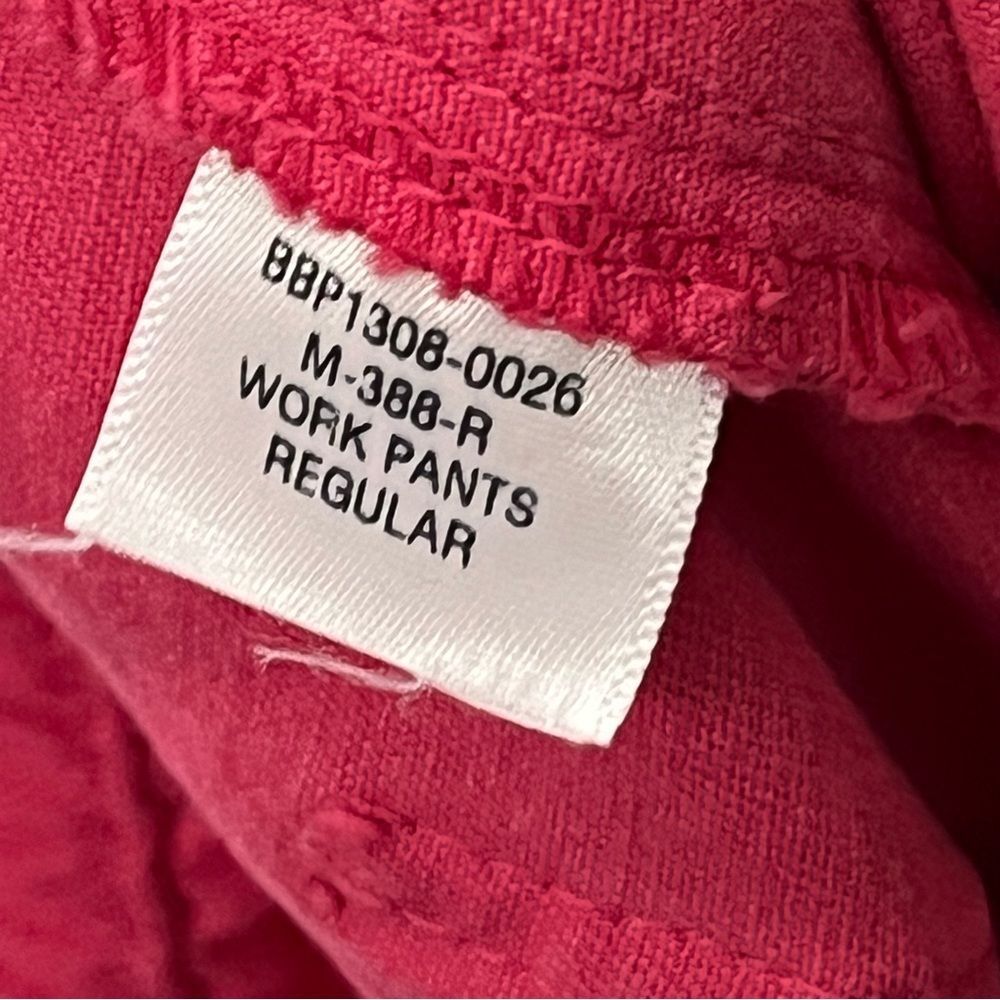 Big Bud Press Work Pants Womens Large Hot Pink Cotton High Rise Straight Leg - Picture 13 of 13